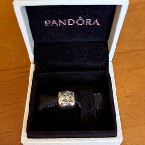 Pandora 925 Silver ‘Friendship’ Square Charm